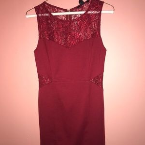 Forever 21 red lace dress
